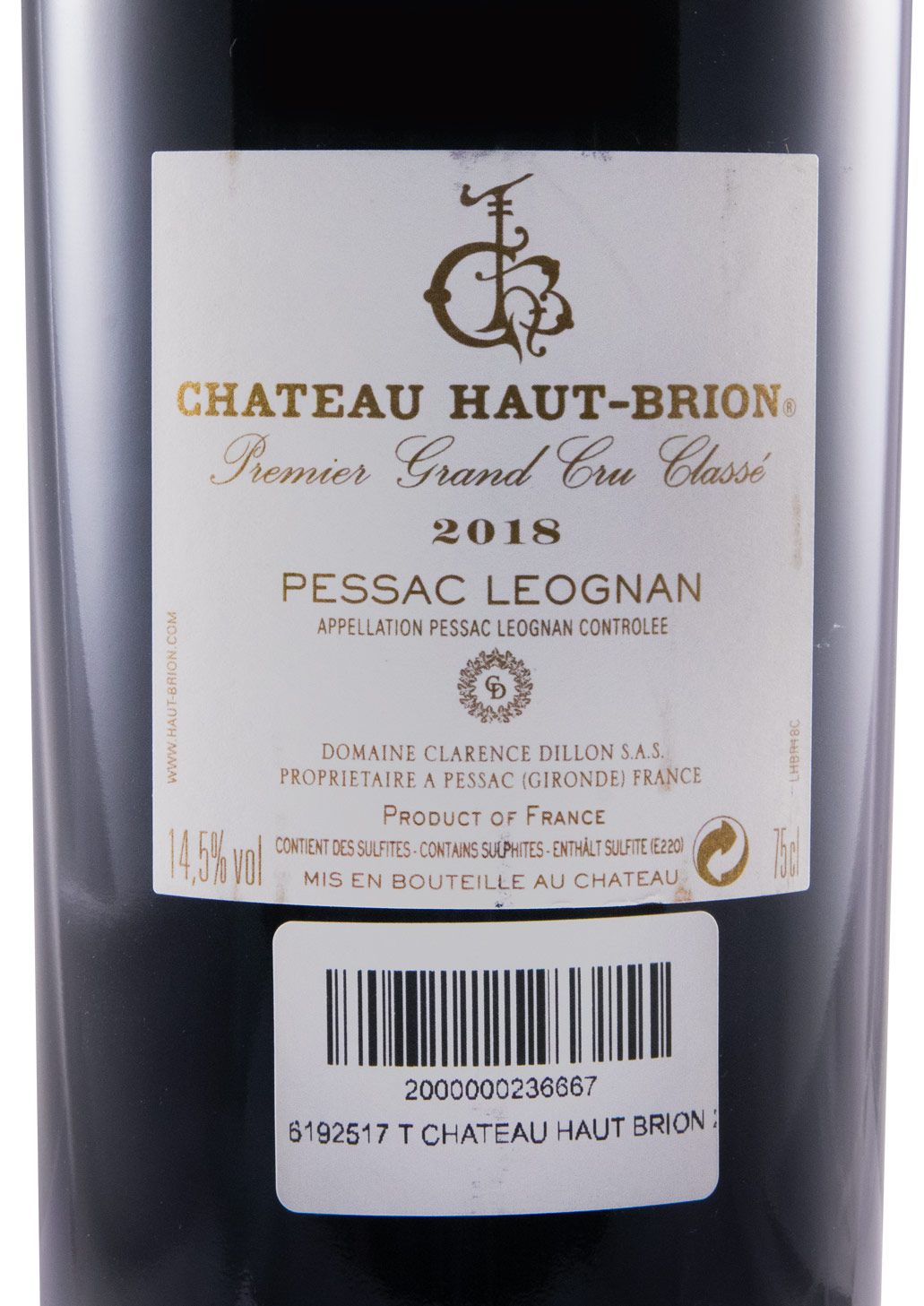 2018 Château Haut-Brion Pessac-Léognan tinto