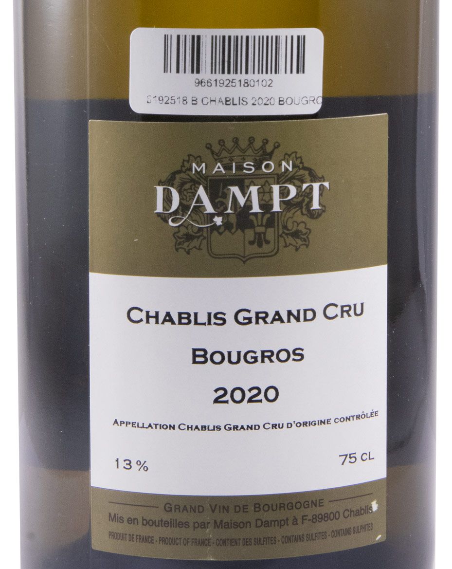 2020 Domaine Daniel Dampt Bougros Grand Cru Chablis branco