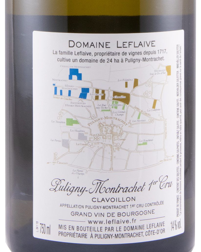 2019 Domaine Leflaive Le Clavoillon Puligny-Montrachet branco