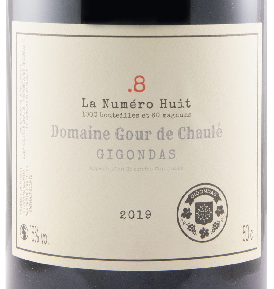 2019 Domaine du Gour de Chaulé La Numéro Huit Gigondas tinto 1,5L