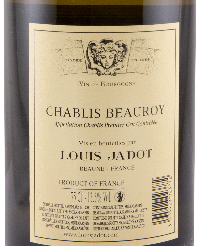 2018 Domaine Louis Jadot Chablis Beauroy Premier Cru Chablis branco