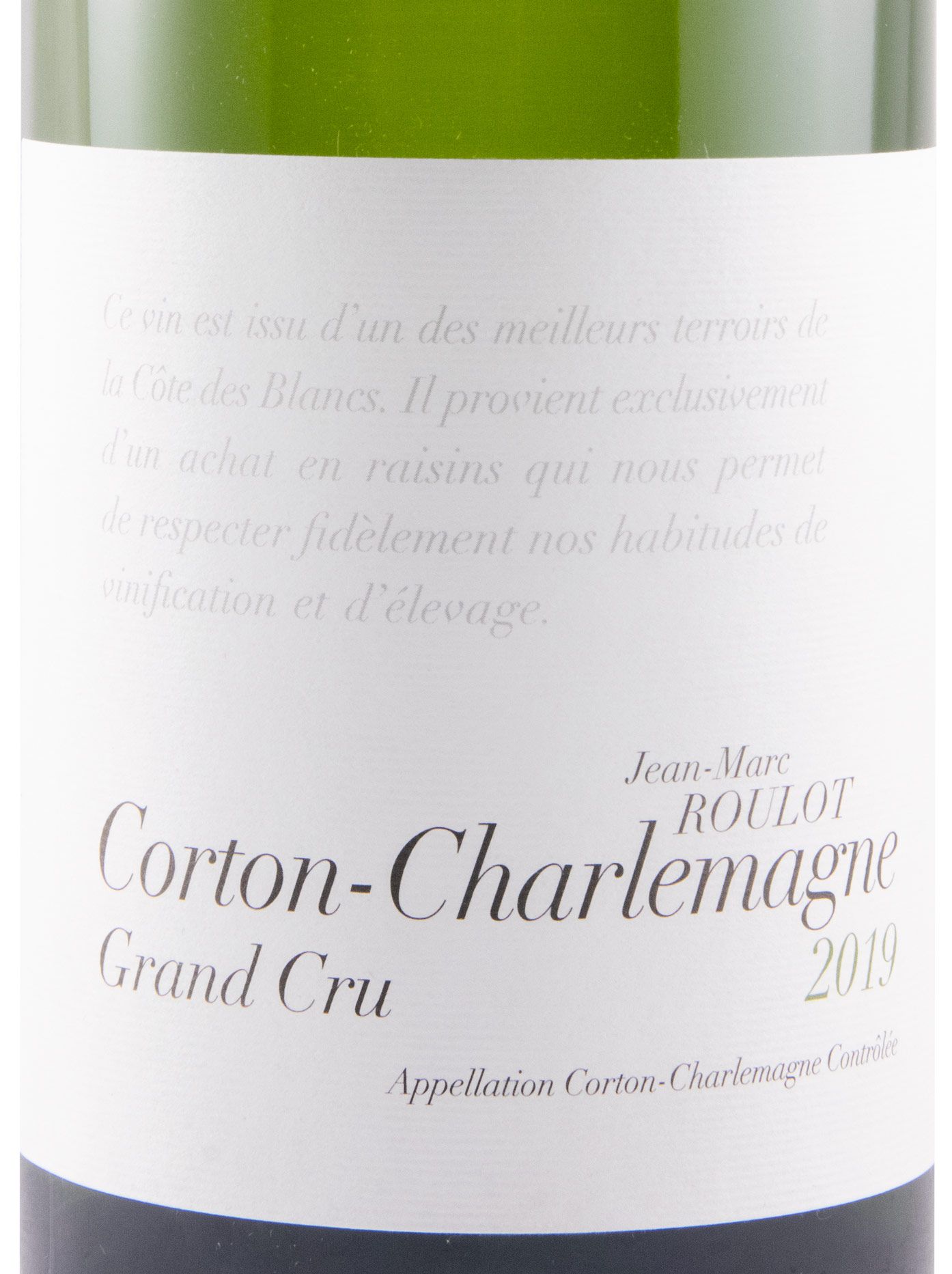 2019 Jean-Marc Roulot Corton-Charlemagne branco