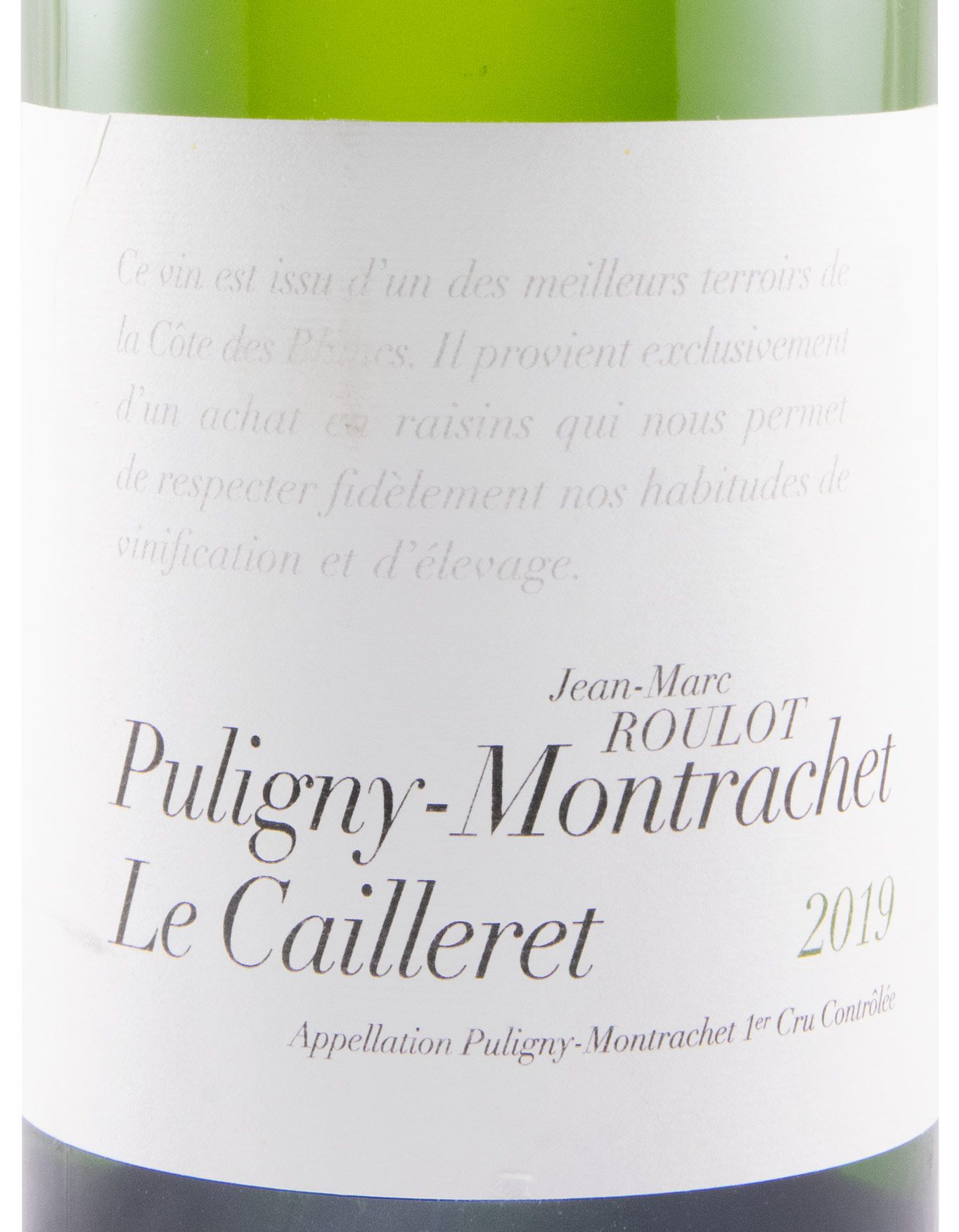 2019 Jean-Marc Roulot Le Cailleret Puligny-Montrachet branco