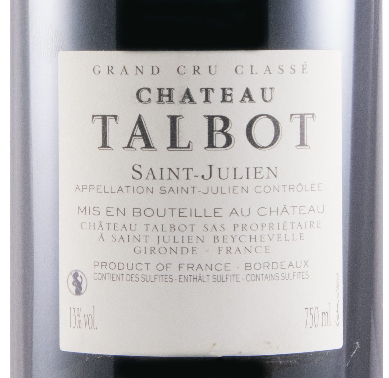 2013 Château Talbot Saint-Julien tinto