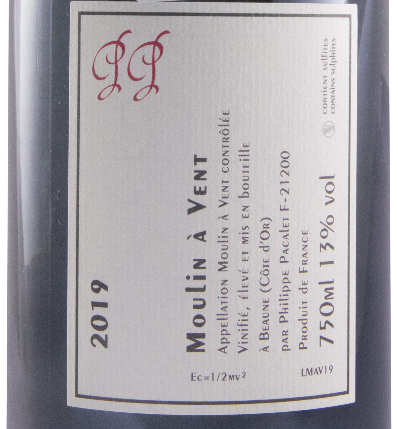 2019 Philippe Pacalet Moulin à Vent tinto