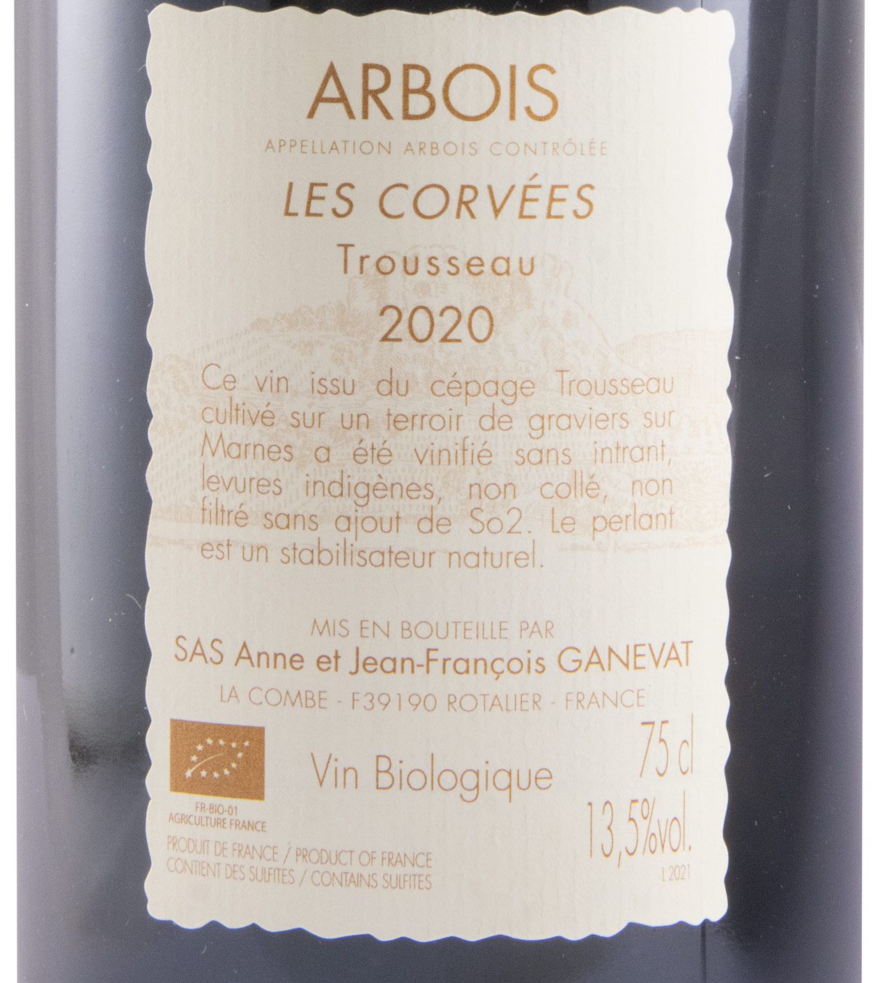 2020 Anne et Jean-François Ganevat Les Corvées Trousseau Arbois organic red