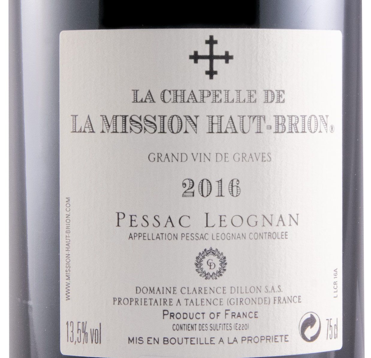 2016 Château La Mission Haut-Brion La Chapelle de La Mission Haut-Brion Pessac-Léognan tinto