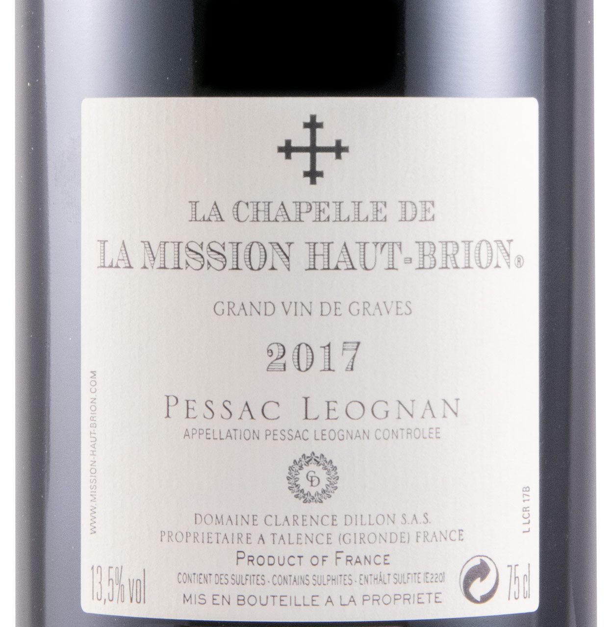 2017 Château La Mission Haut-Brion La Chapelle de La Mission Haut-Brion Pessac-Léognan tinto