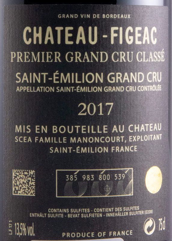 2017 Château-Figeac Saint-Émilion red