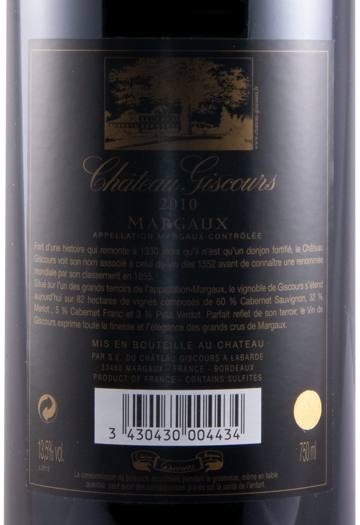 2010 Château Giscours Margaux tinto