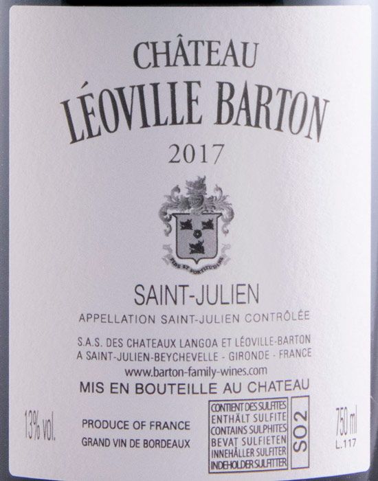 2017 Château Léoville Barton Saint-Julien tinto