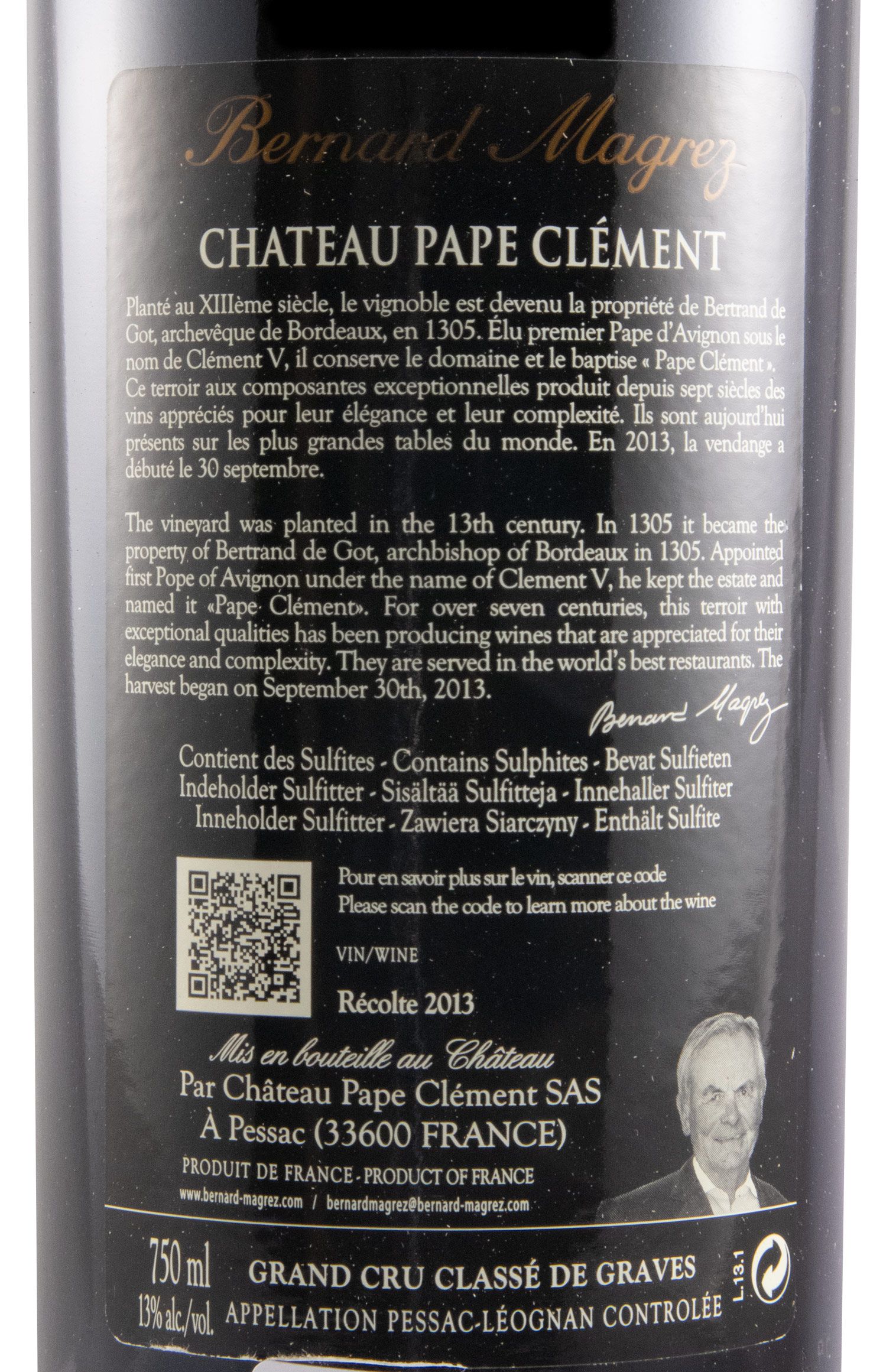 2013 Château Pape Clément Pessac-Léognan tinto