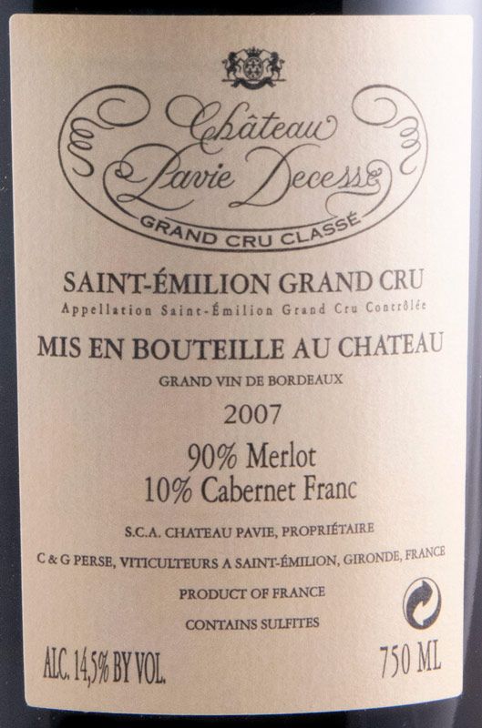 2007 Château Pavie-Decesse Saint-Émilion tinto