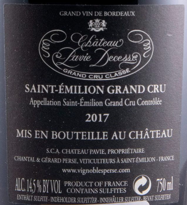 2017 Château Pavie-Decesse Saint-Émilion tinto