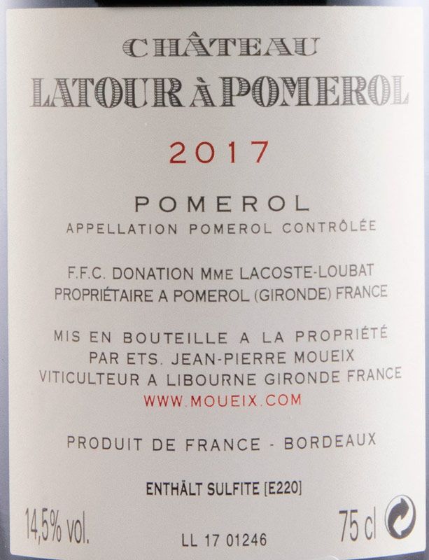 2017 Château Latour à Pomerol red