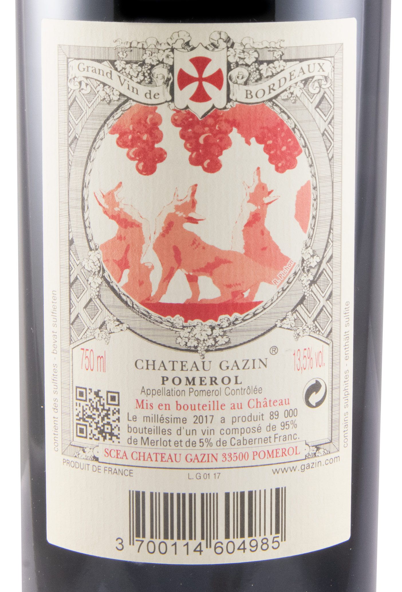 2017 Château Gazin Pomerol tinto
