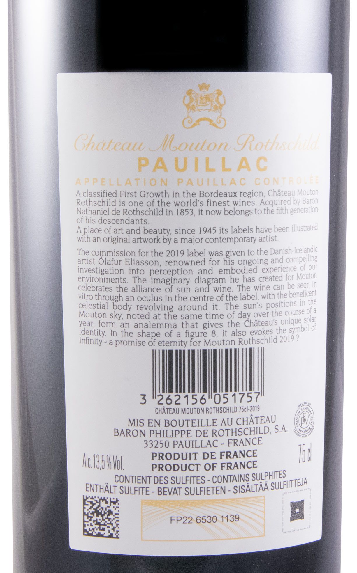2019 Château Mouton Rothschild Pauillac tinto