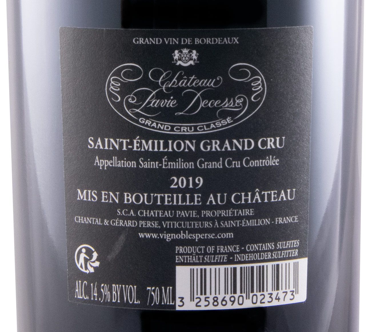 2019 Château Pavie-Decesse Saint-Émilion red