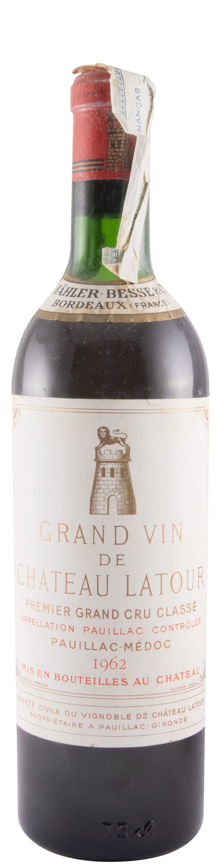 1962 Château Latour Pauillac tinto