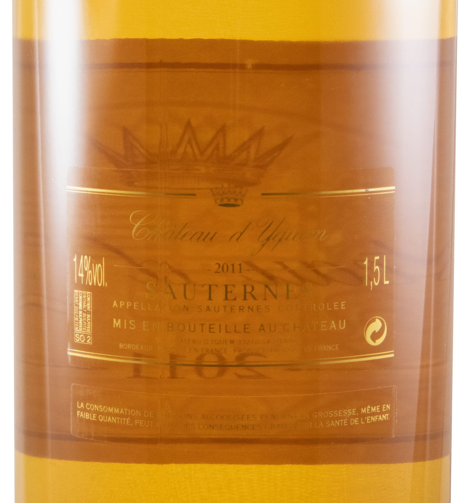 2011 Château d'Yquem Sauternes branco 1,5L