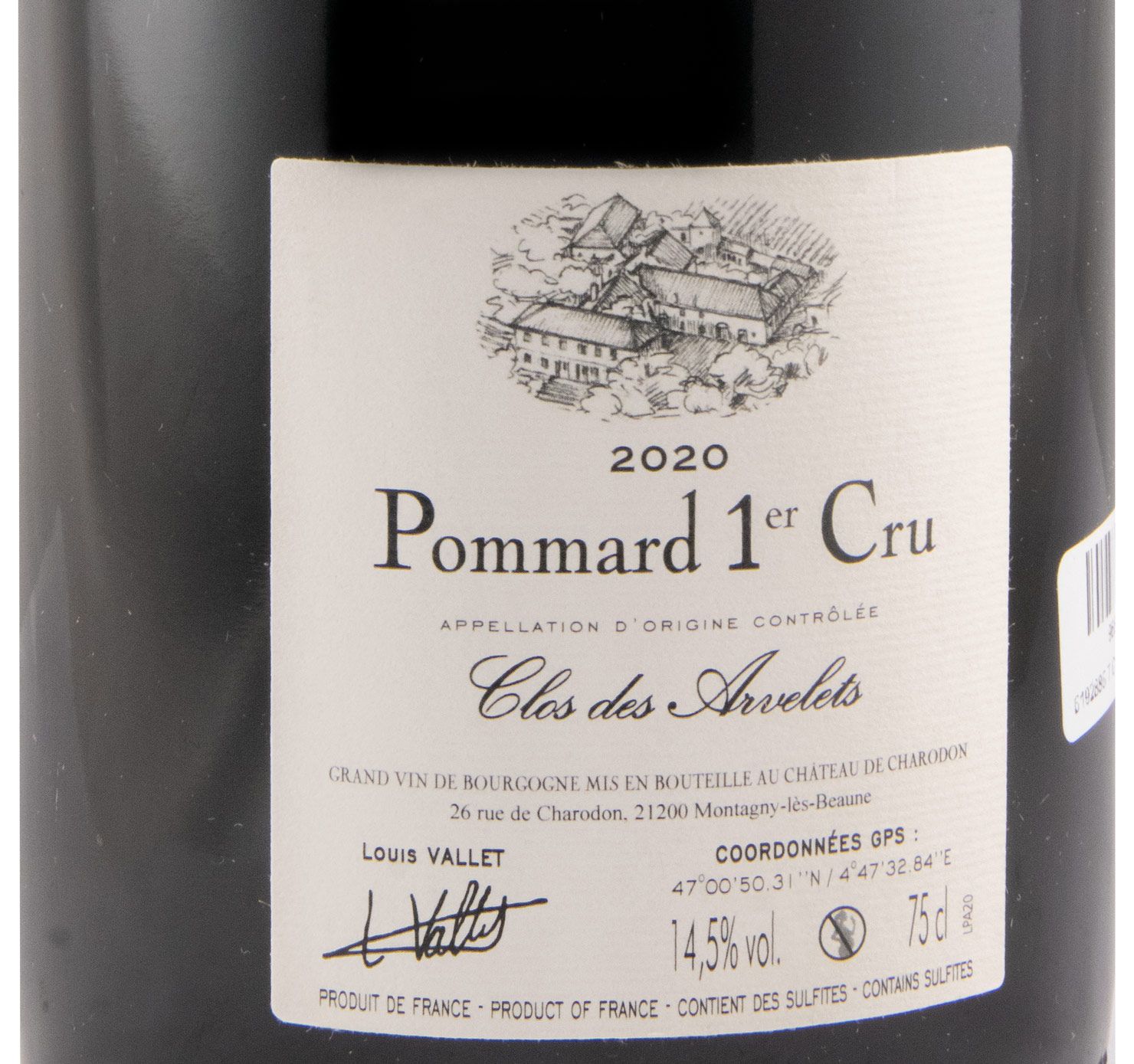 2020 Château de Charodon Clos des Arvelets Gevrey-Chambertin tinto