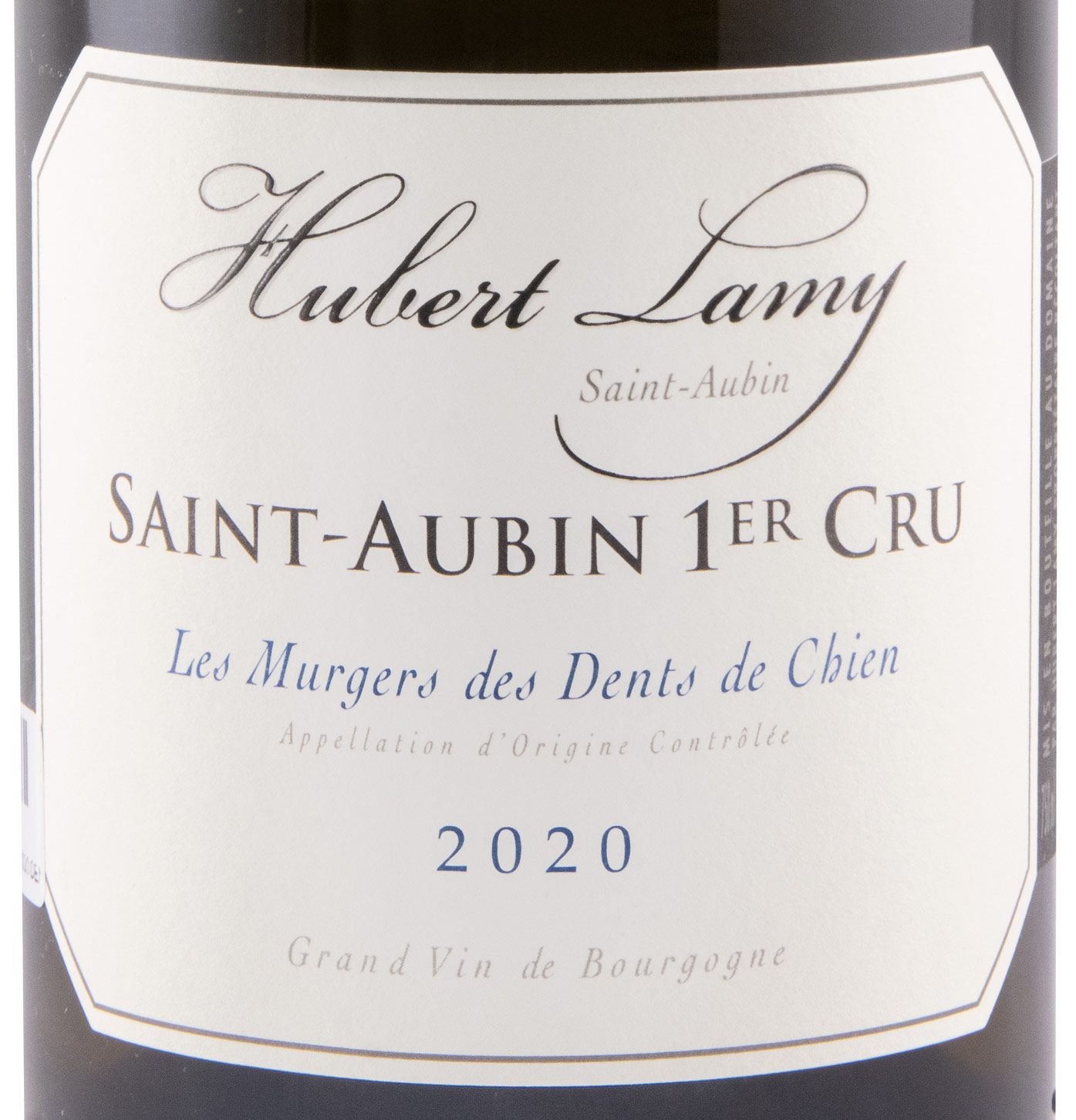 2020 Domaine Hubert Lamy Les Murgers des Dents de Chien Premier Cru Saint-Aubin branco
