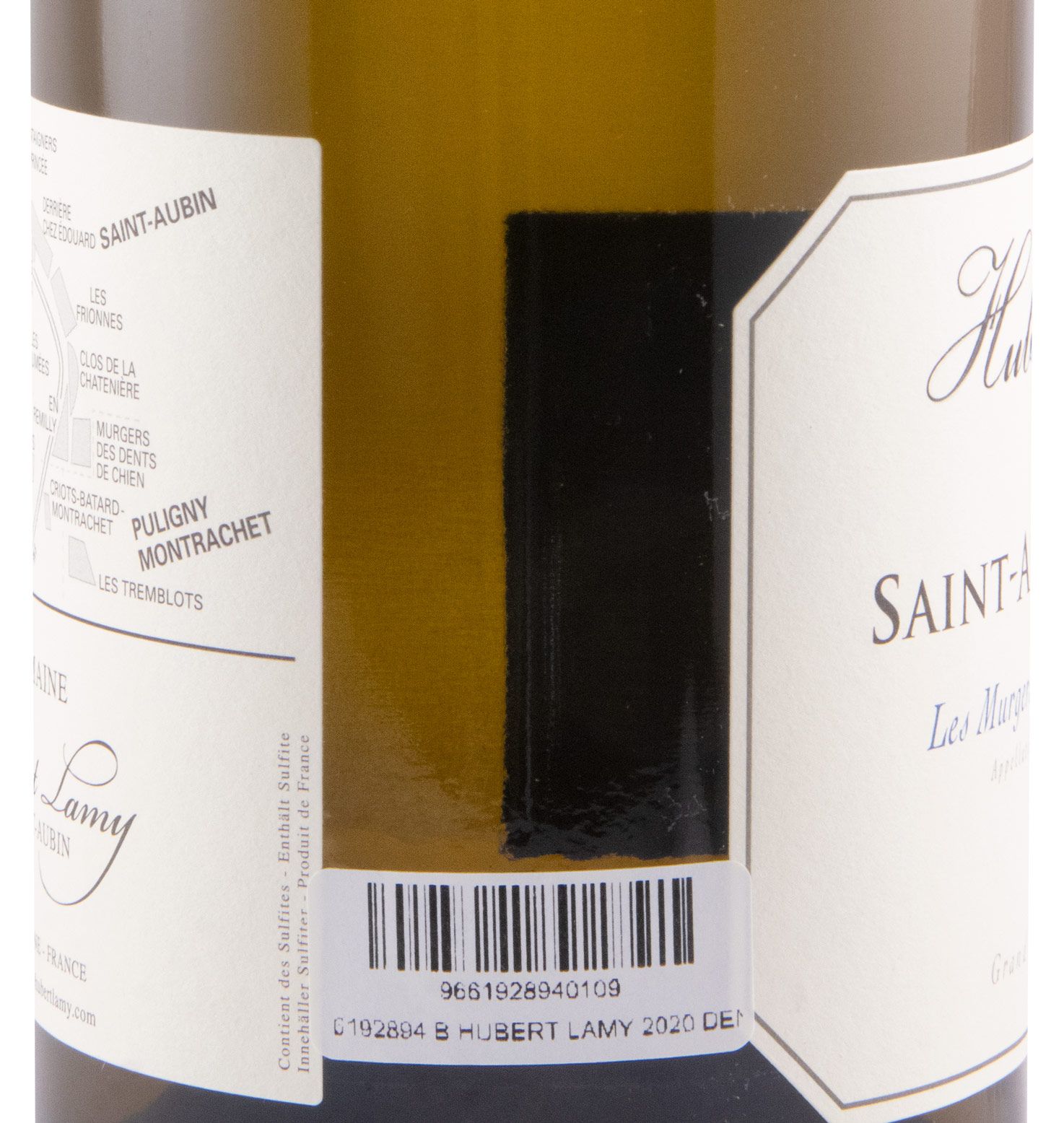 2020 Domaine Hubert Lamy Les Murgers des Dents de Chien Premier Cru Saint-Aubin branco