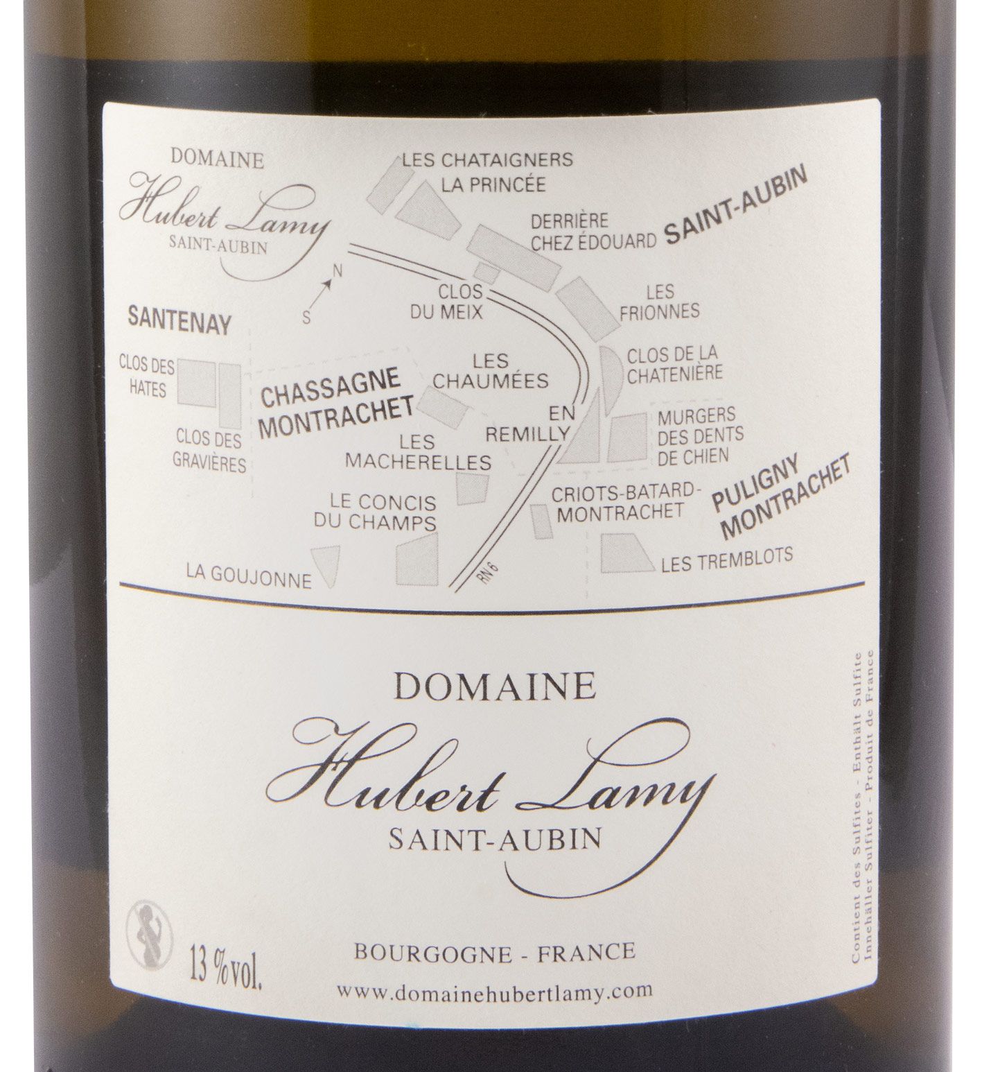 2020 Domaine Hubert Lamy En Remilly Premier Cru Saint-Aubin branco