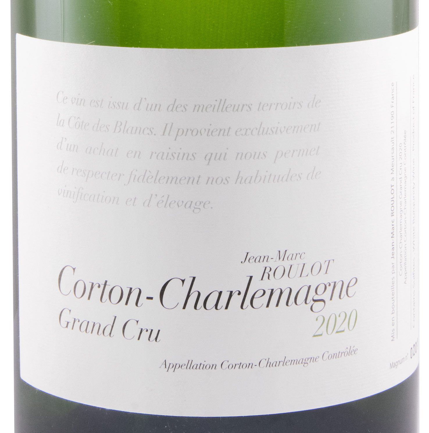 2020 Jean-Marc Roulot Corton-Charlemagne branco 1,5L