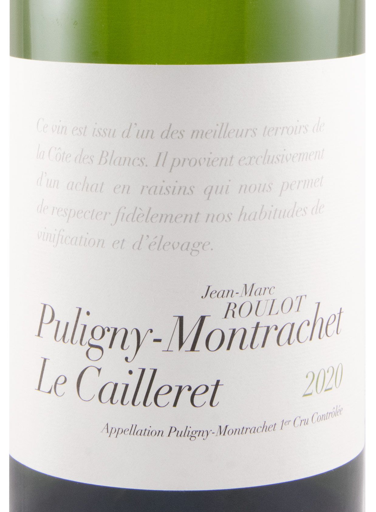 2020 Jean-Marc Roulot Le Cailleret Puligny-Montrachet branco