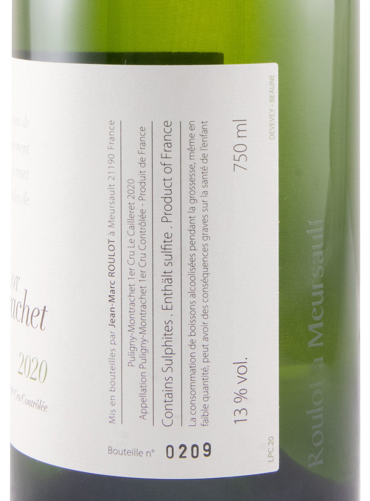 2020 Jean-Marc Roulot Le Cailleret Puligny-Montrachet branco
