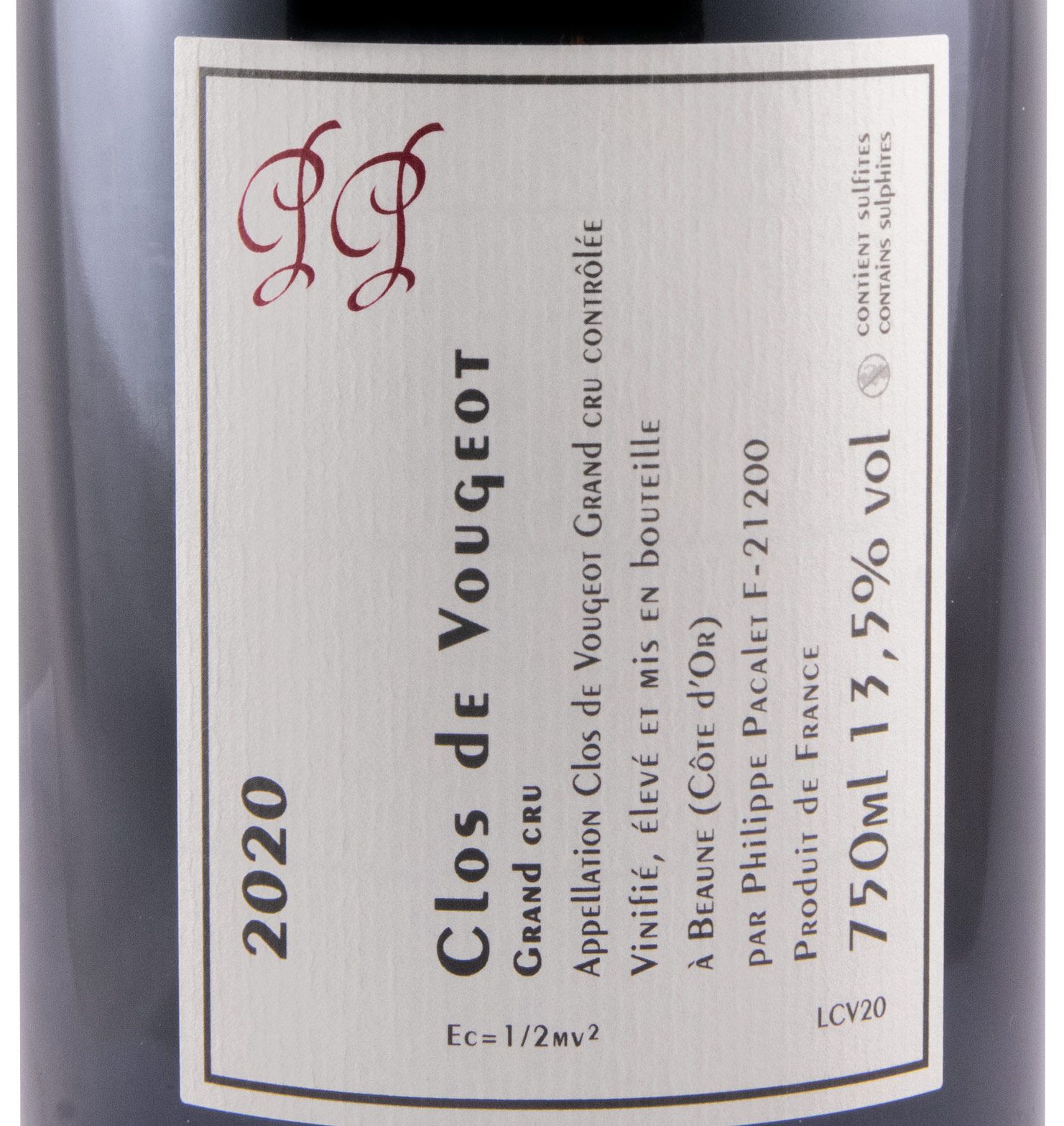 2020 Philippe Pacalet Clos de Vougeot tinto