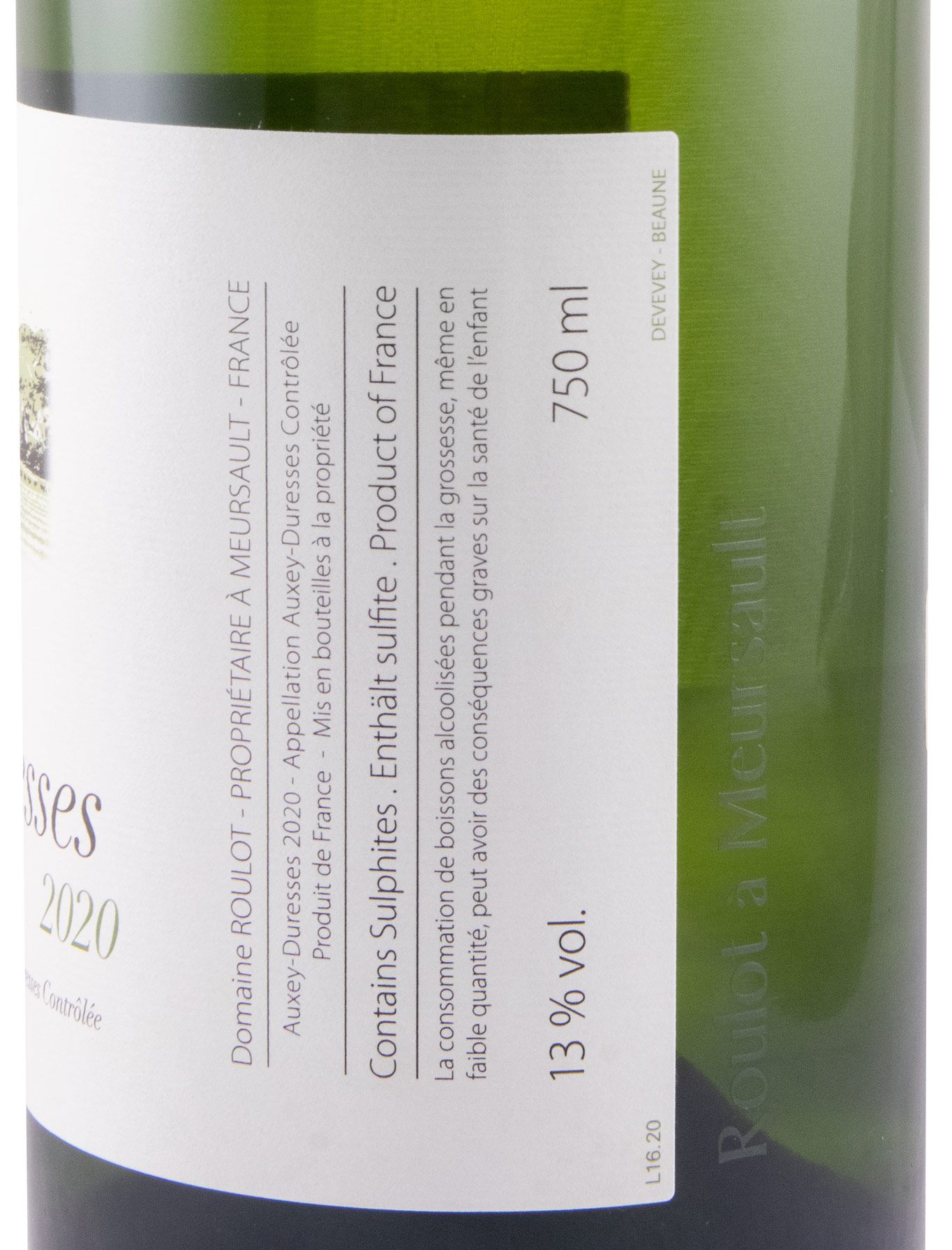 2020 Domaine Roulot Auxey-Duresses branco
