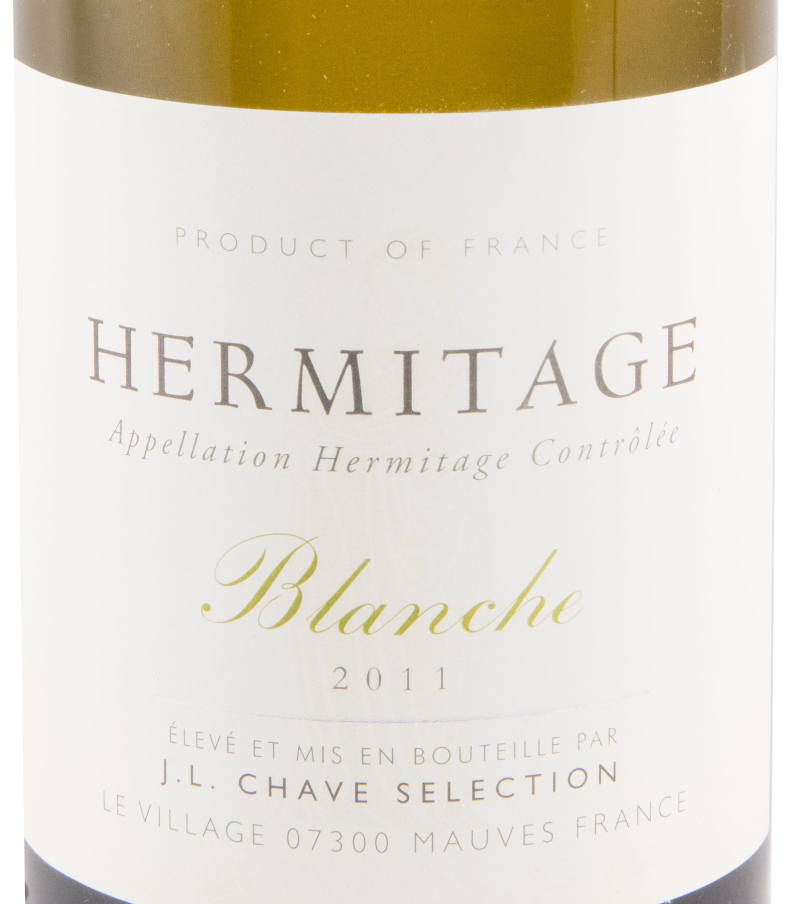 2011 Domaine Jean-Louis Chave Sélection Blanche Hermitage white