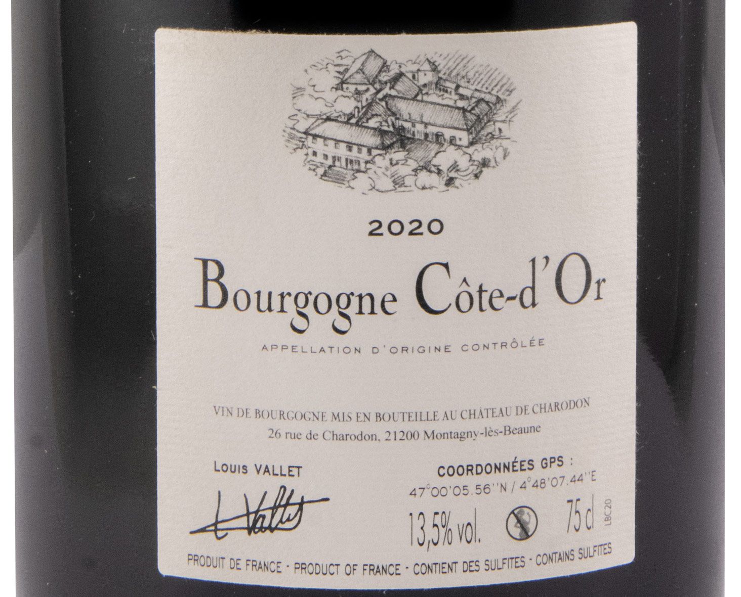 2020 Château de Charodon Bourgogne Côte-d’Or red