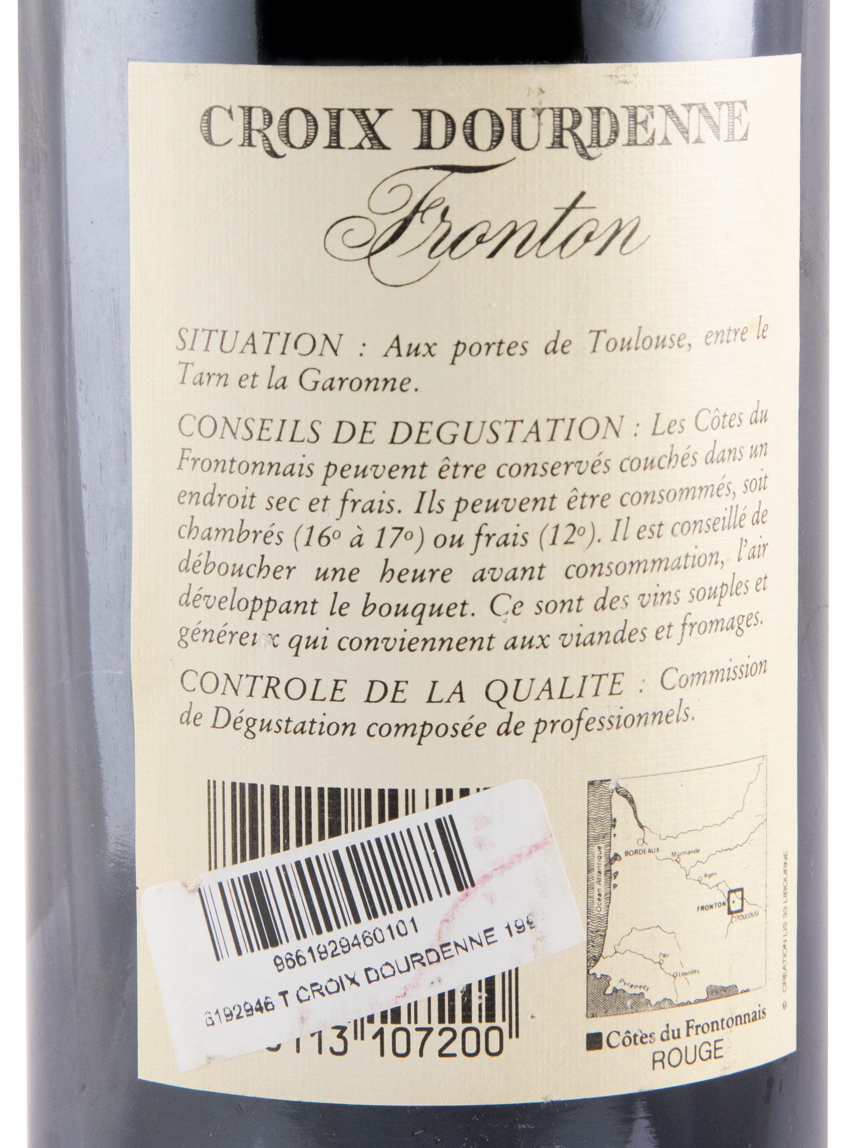 1990 Croix Dourdenne Fronton red