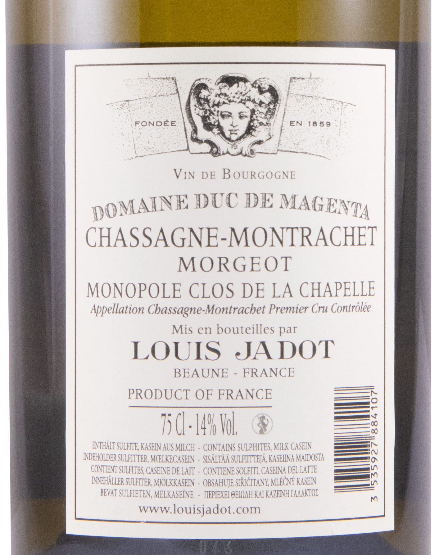 2019 Louis Latour Morgeot Chassagne-Montrachet branco