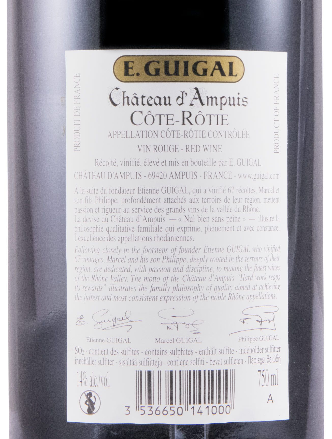 2017 E. Guigal Château d'Ampuis Côte-Rôtie tinto