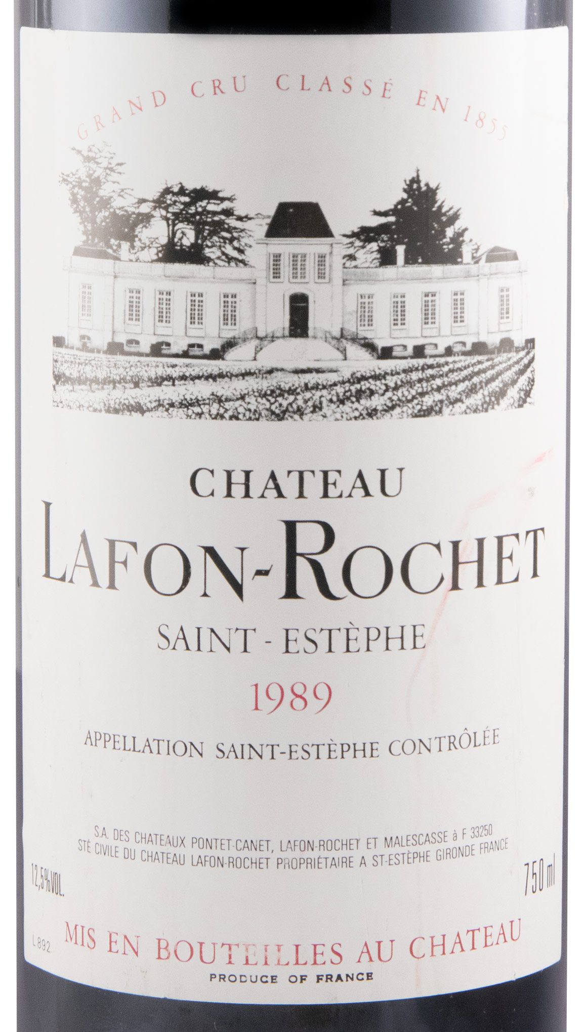 1989 Château Lafon-Rochet Saint-Estèphe red