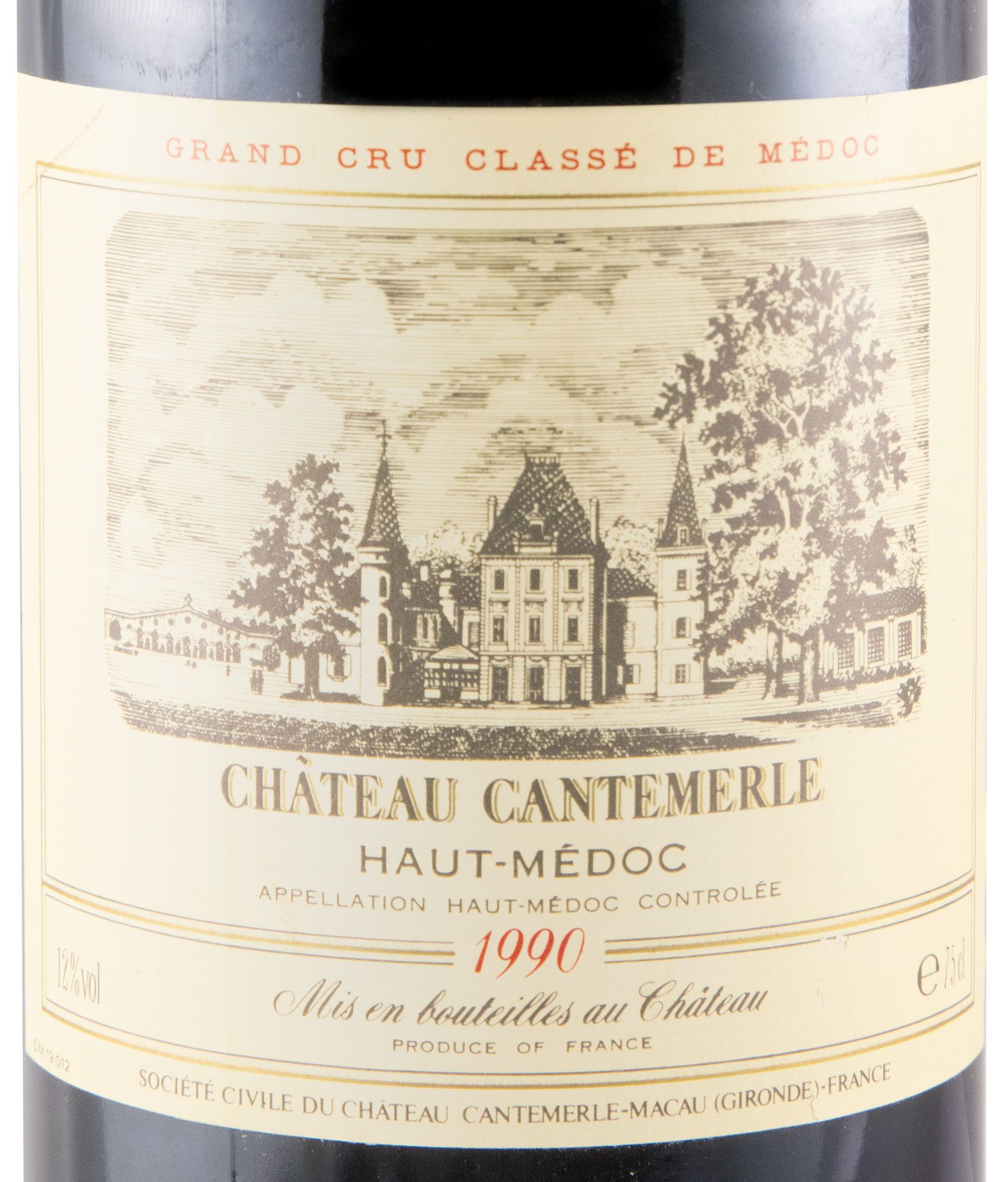 1990 Château Cantemerle Haut-Médoc red