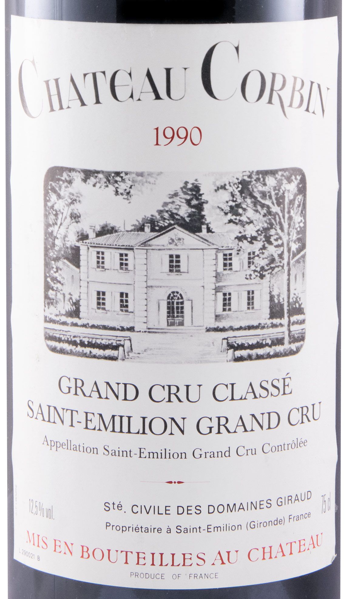 1990 Château Corbin Saint-Émilion red