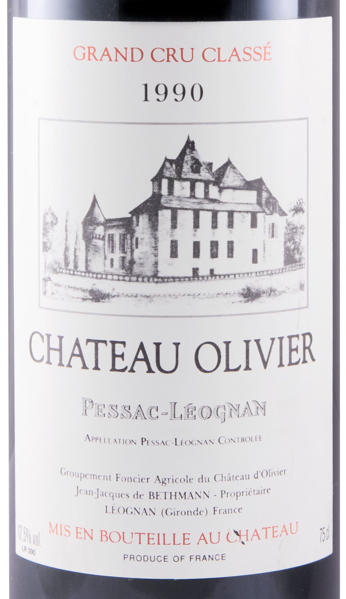 1990 Château Olivier Pessac-Léognan red