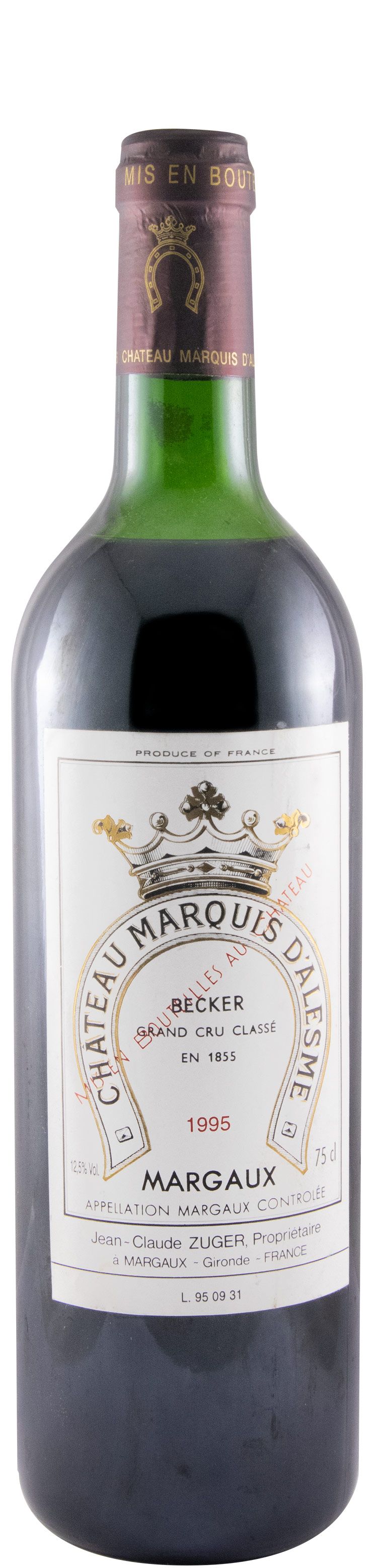 1995 Château Marquis d'Alesme Margaux red