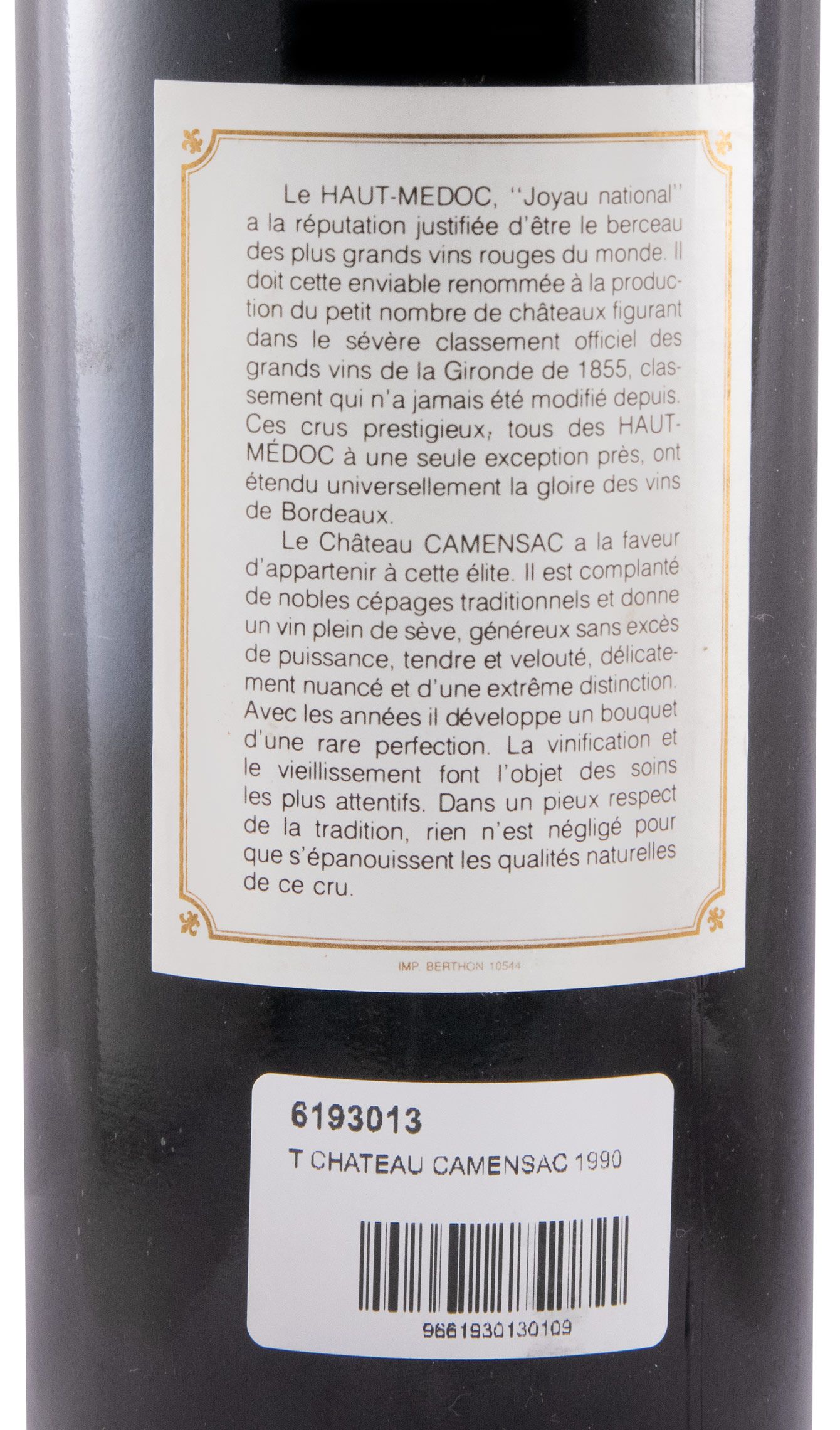 1990 Château de Camensac Haut-Médoc red