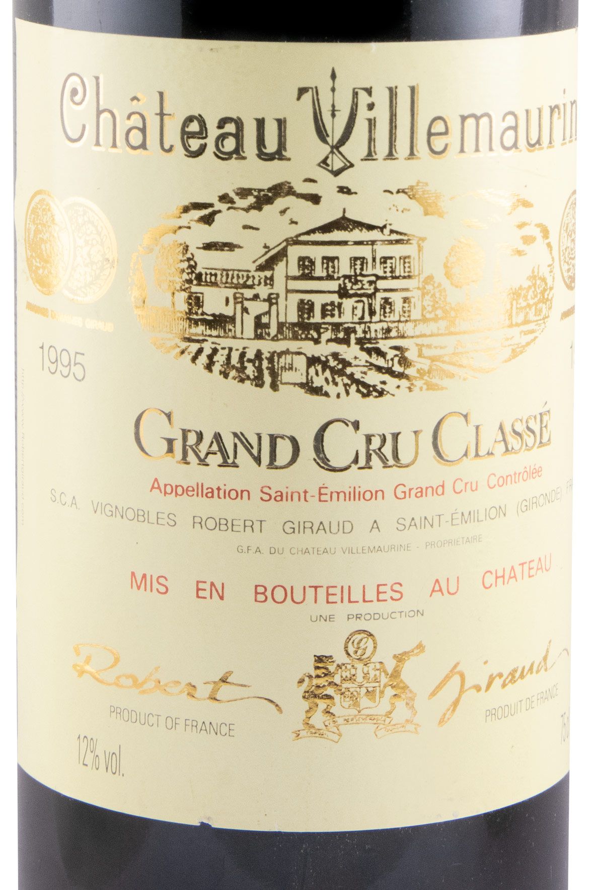 1995 Château Villemaurine Saint-Émilion red