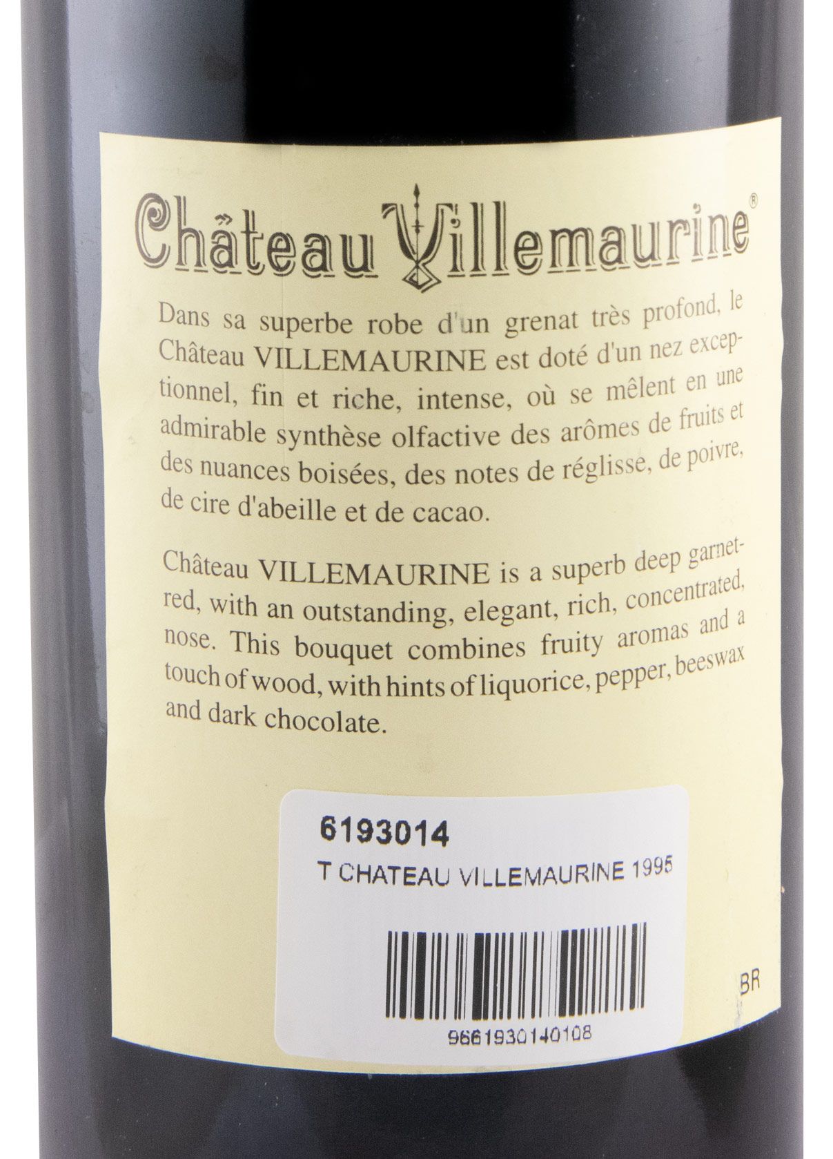 1995 Château Villemaurine Saint-Émilion red