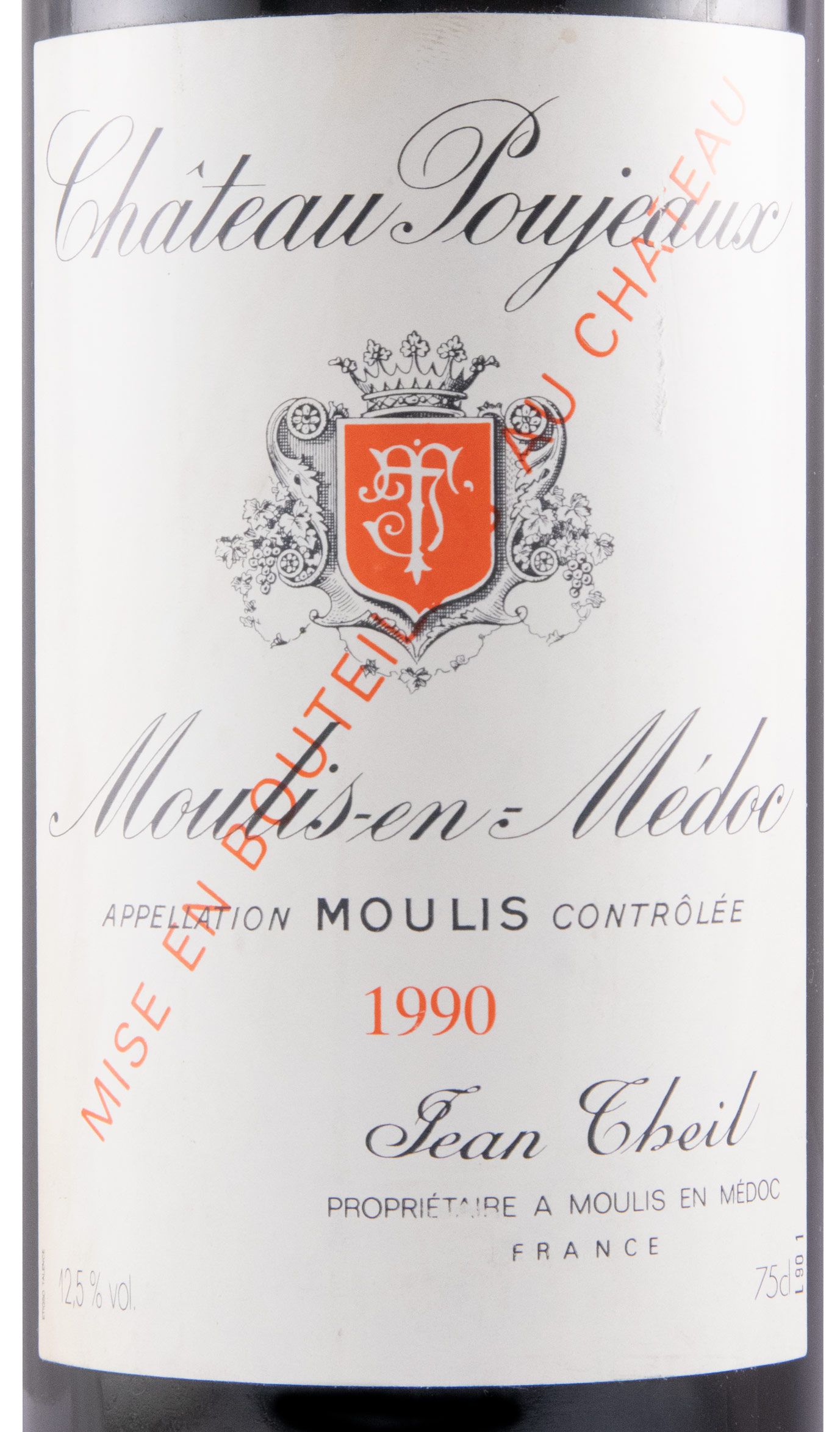 1990 Château Poujeaux Moulis-en-Médoc red