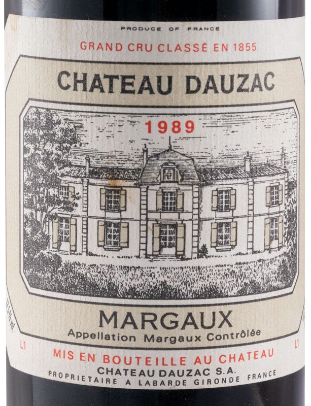 1989 Château Dauzac Margaux red