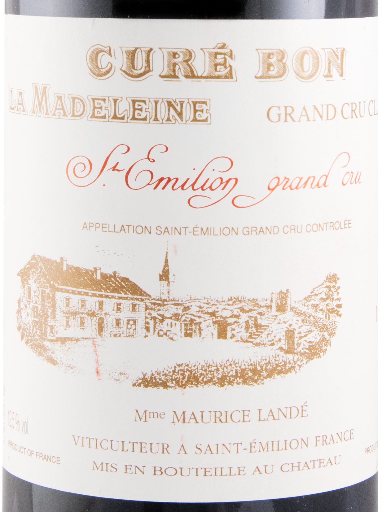 1990 Château Curé Bon la Madeleine Saint-Émilion red