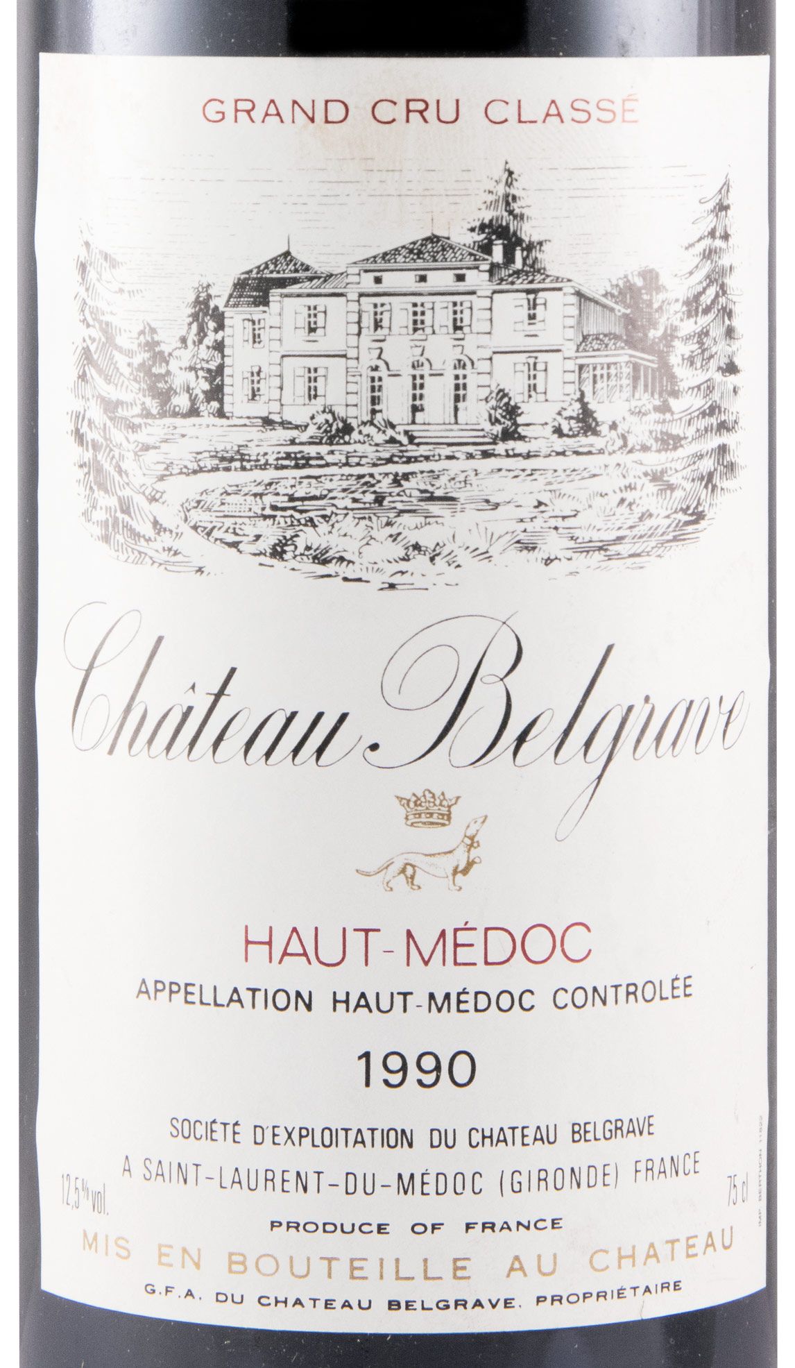 1990 Château Belgrave Haut-Médoc red